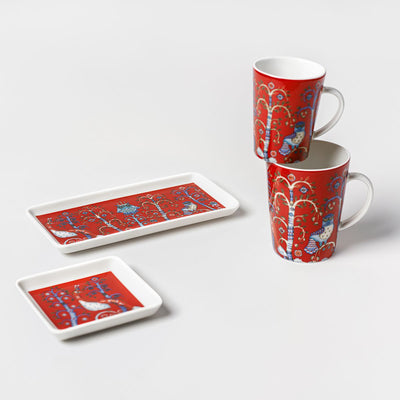 Iittala, Taika: Rectangular Plate in Red