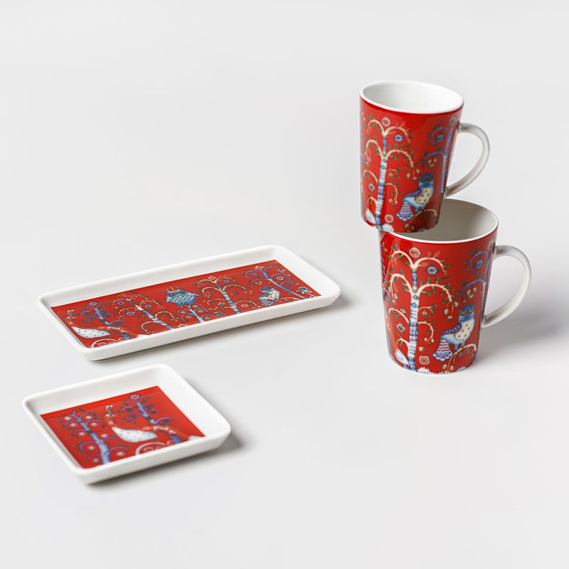 Iittala, Taika: Rectangular Plate in Red
