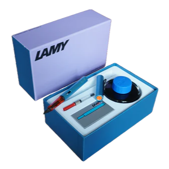 Lamy, Gift Set! Safari Fountain Pen in Denim