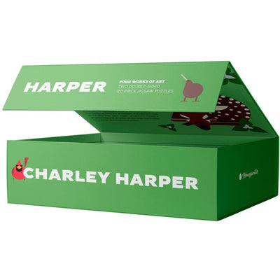 Charley Harper Four Works of Art 120-Piece Jigsaw Puzzles