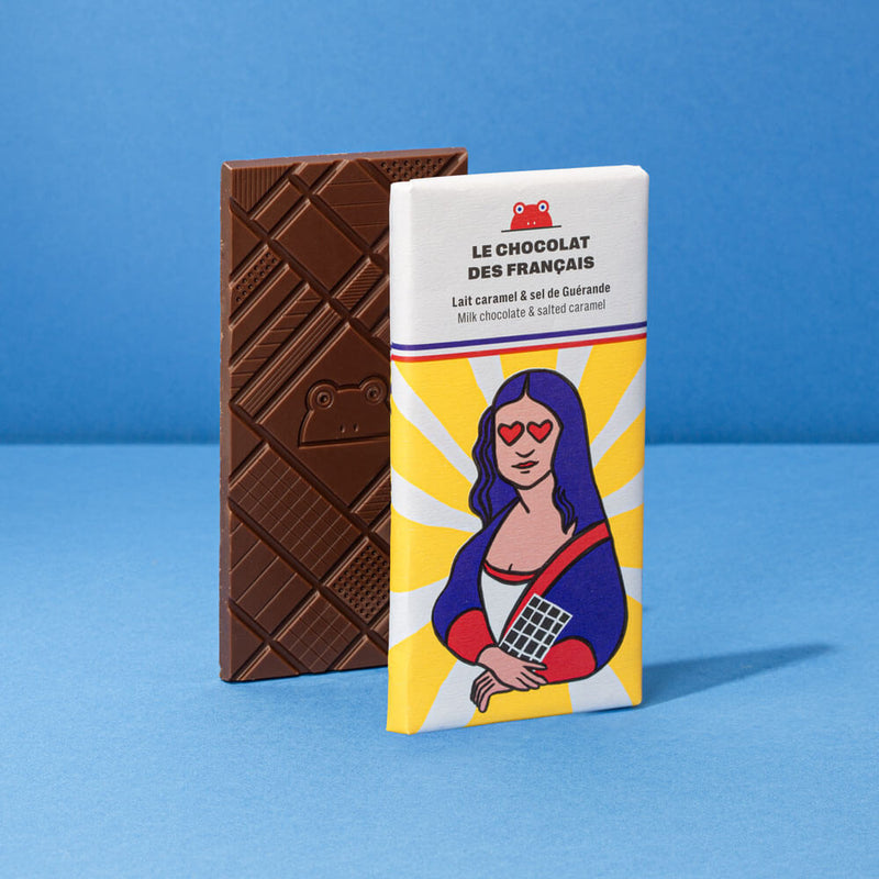 Mona Lisa Milk Chocolate + Caramel Bar