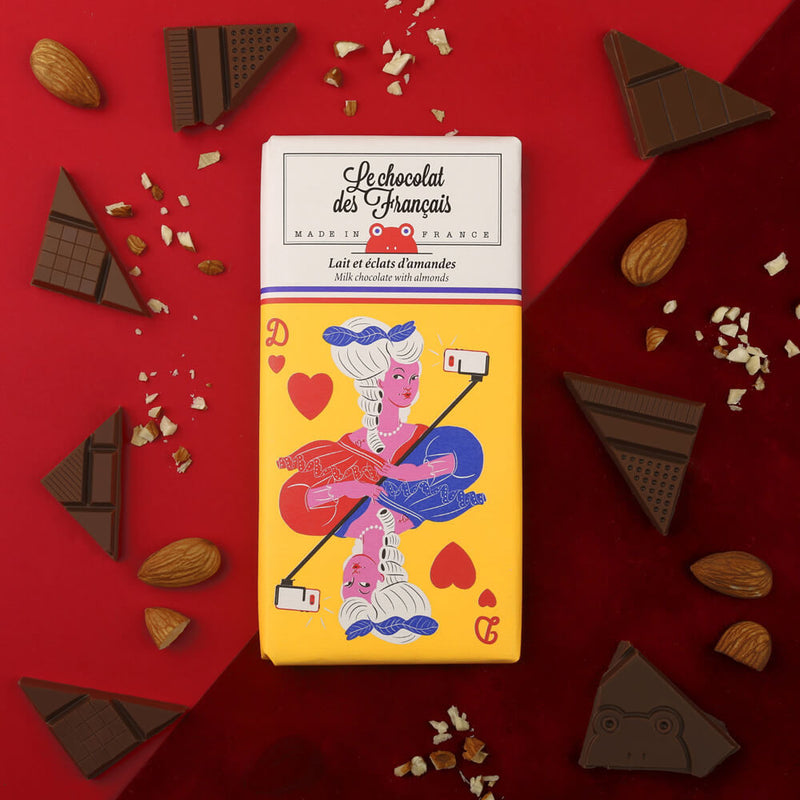 Le Chocolat Des Français: Milk chocolate & almond flakes