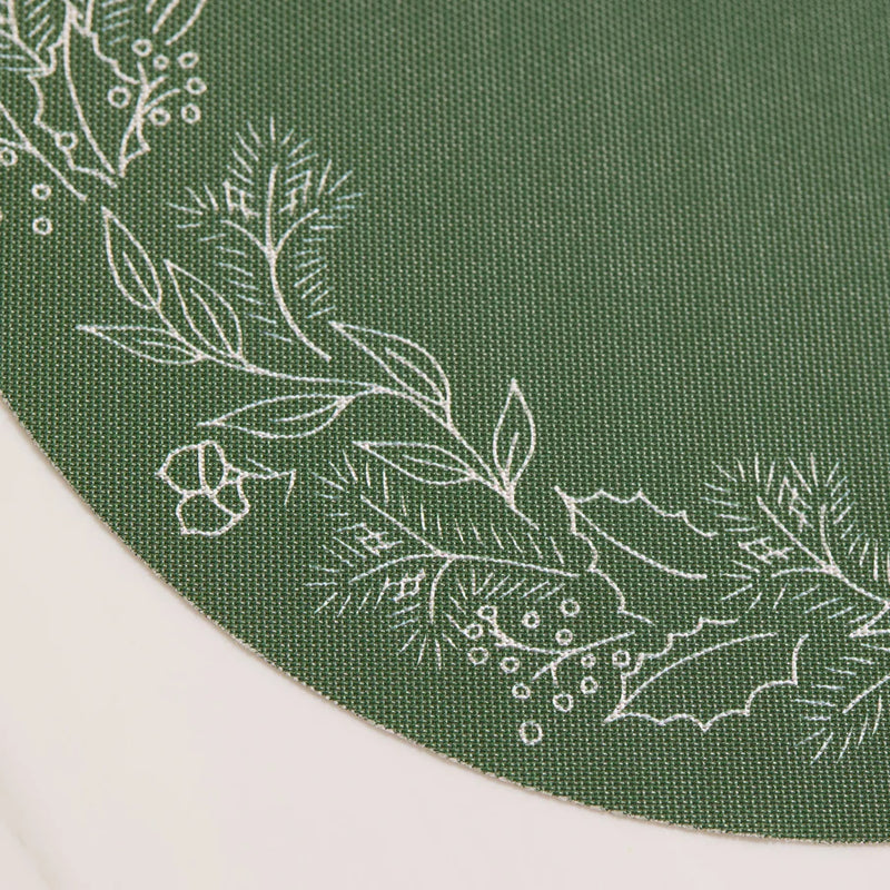 Wreath Round Placemats, Elm