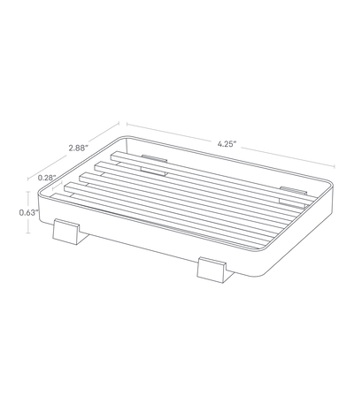 Tower Slotted Soap Tray