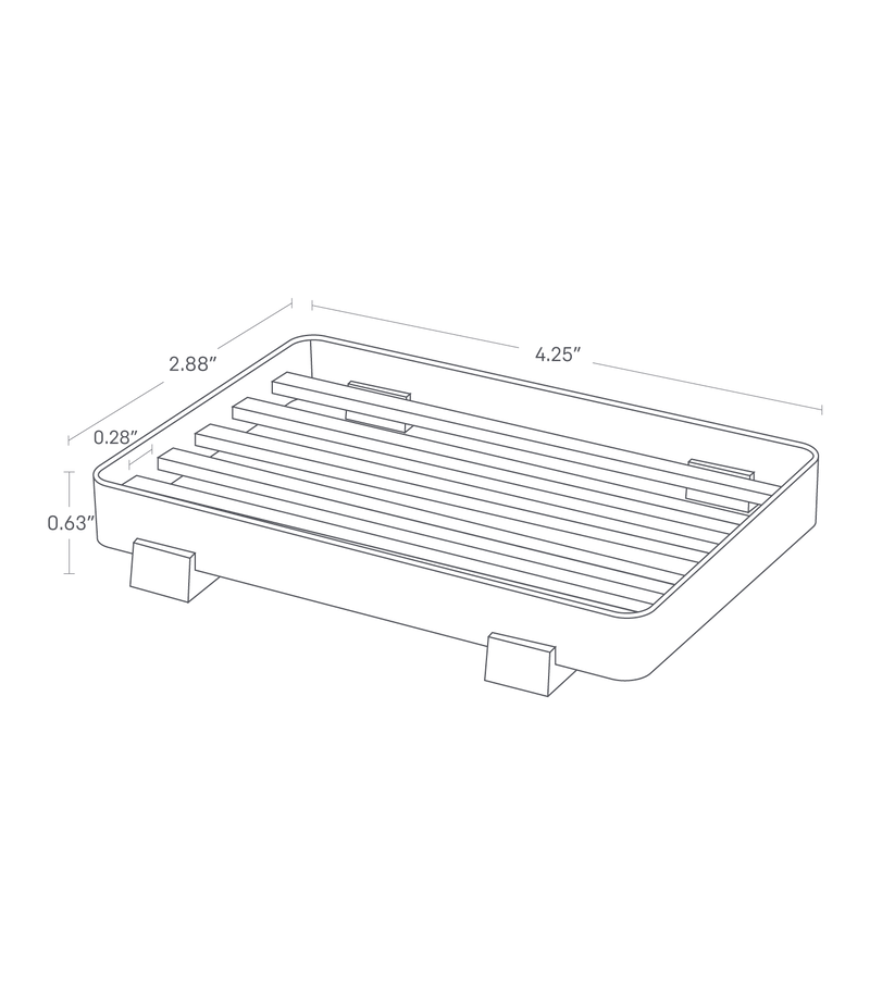Tower Slotted Soap Tray