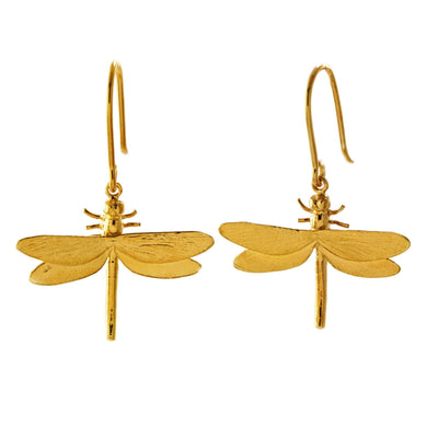 Dragonfly Hook Earrings by Alex Monroe Jewellery