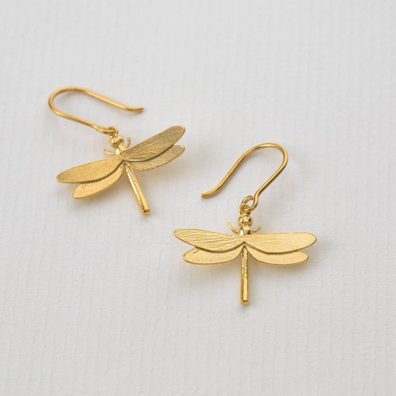 Dragonfly Hook Earrings by Alex Monroe Jewellery