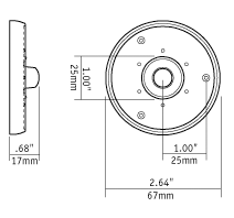 SpOre, Round Illuminated Doorbell Button