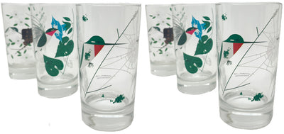 Charley Harper, Hummingbird Juice Glass Set