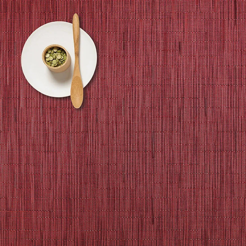 Placemat - Bamboo in Cranberry