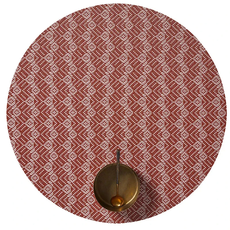 Swing Round Table Mat in Paprika