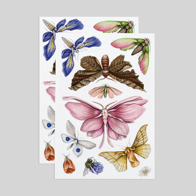 Floraflies Sheet Tattoo set of 2