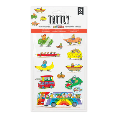 Things That Go Tattoo Sheet by Richard Scarry