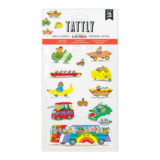 Things That Go Tattoo Sheet by Richard Scarry