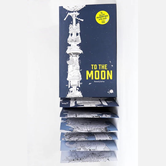 To the Moon! The Tallest Coloring Book in the World