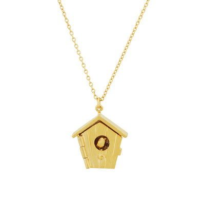 Nesting Birdhouse Necklace by Alex Monroe Jewellery
