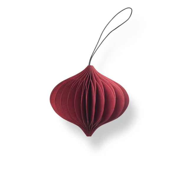 Sustain Folded Ornament, Onion Red