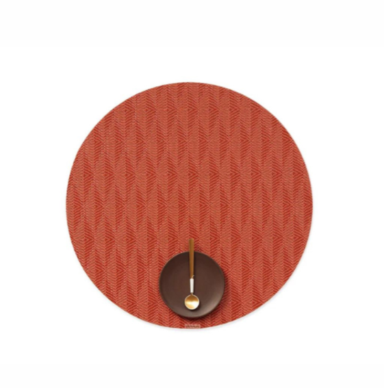 Round Placemat - Arrow in Paprika