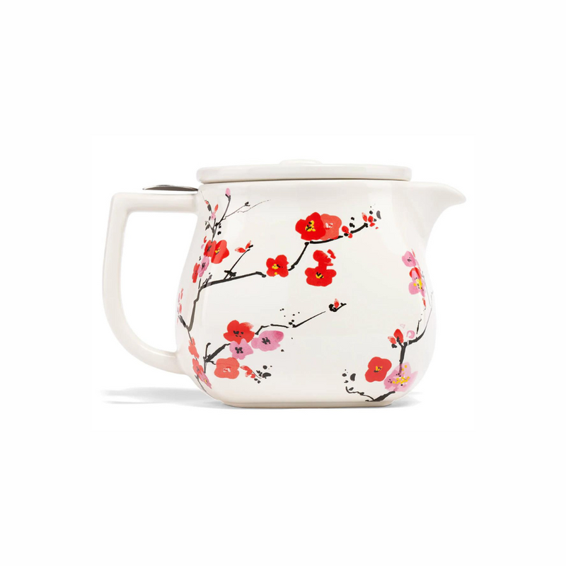 Steeping Fiore Teapot with Infuser, Sakura