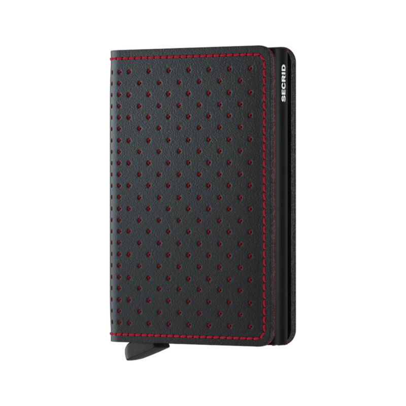 Slimwallet Perforated Black-Red, by Secrids