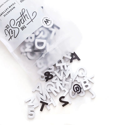 Magnetic Letter Sets, Foam 1" Tall