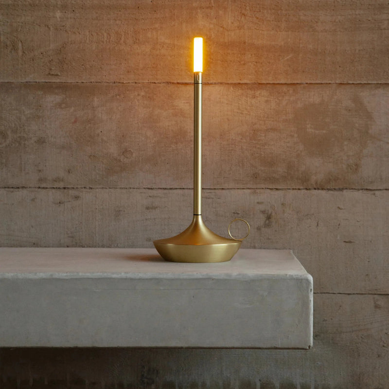 Portable Lamp in Gold