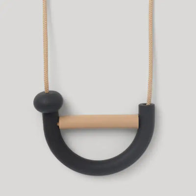 Charcoal Arch Teething Necklace