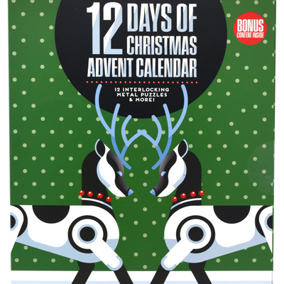 12 Days of Christmas Advent Calendar Metal Puzzles