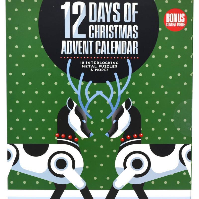 12 Days of Christmas Advent Calendar Metal Puzzles