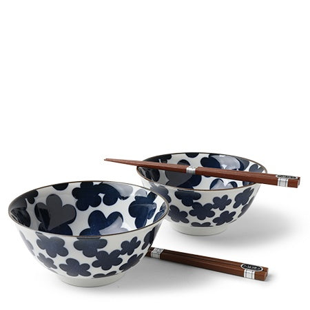 Miya, Blue Clouds Bowl Set