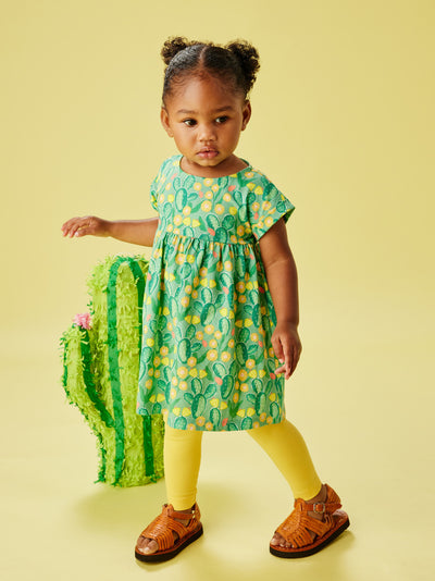 Empire Baby Dress, Cactus Floral