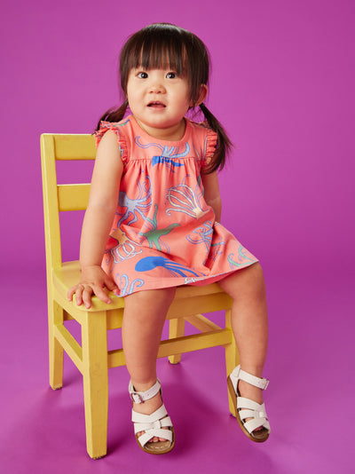 Printed Mighty Mini Baby Dress, Octopus Oasis