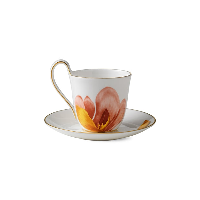 Royal Copenhagen Flora: Magnolia Cup + Saucer