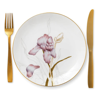 Royal Copenhagen Flora: Iris Lunch Plate