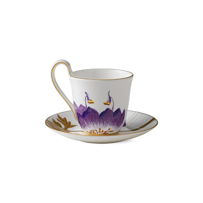 Royal Copenhagen Flora: Pansy Cup + Saucer