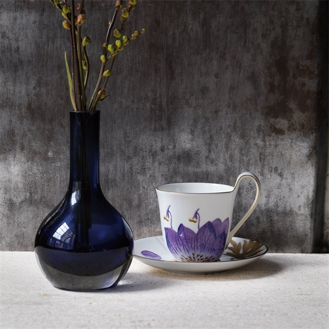 Royal Copenhagen Flora: Pansy Cup + Saucer