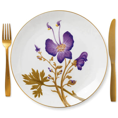 Royal Copenhagen Flora: Pansy Dinner Plate