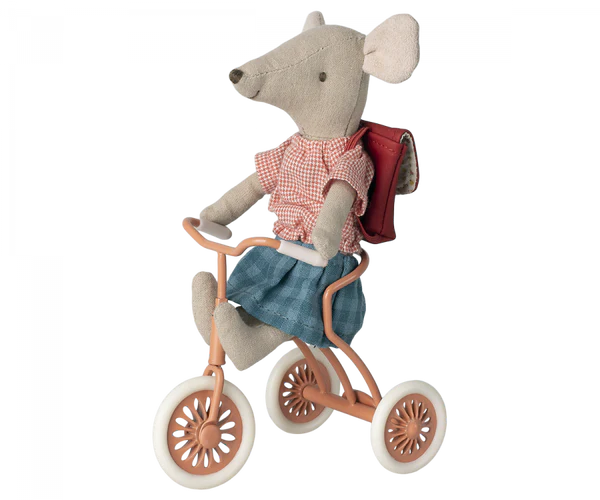 Maileg, Tricycle Mouse, Big Sister with Red Bag