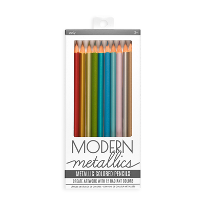 Modern Metallics Colored Pencils - set of 12