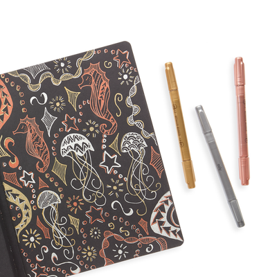 Modern Trio Dual Tip Metallic Markers