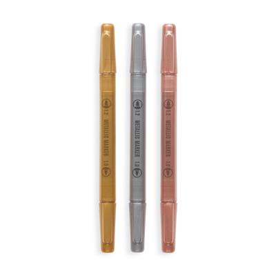 Modern Trio Dual Tip Metallic Markers