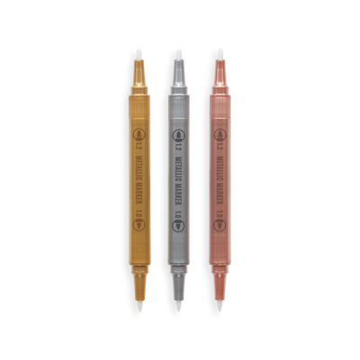 Modern Trio Dual Tip Metallic Markers