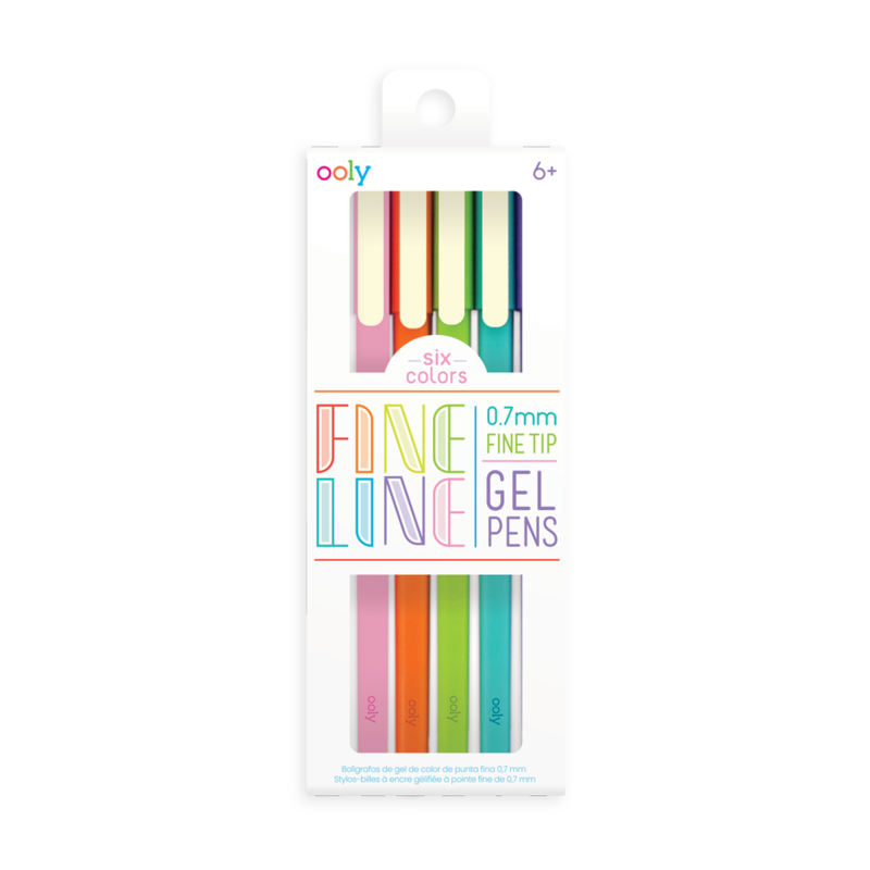 Fine Lines Gel Pens set of 6