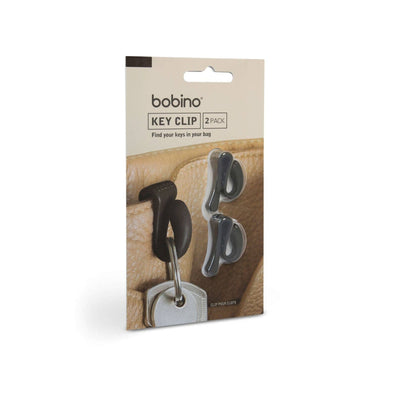 Key Clip, 2 Pack in Charcoal