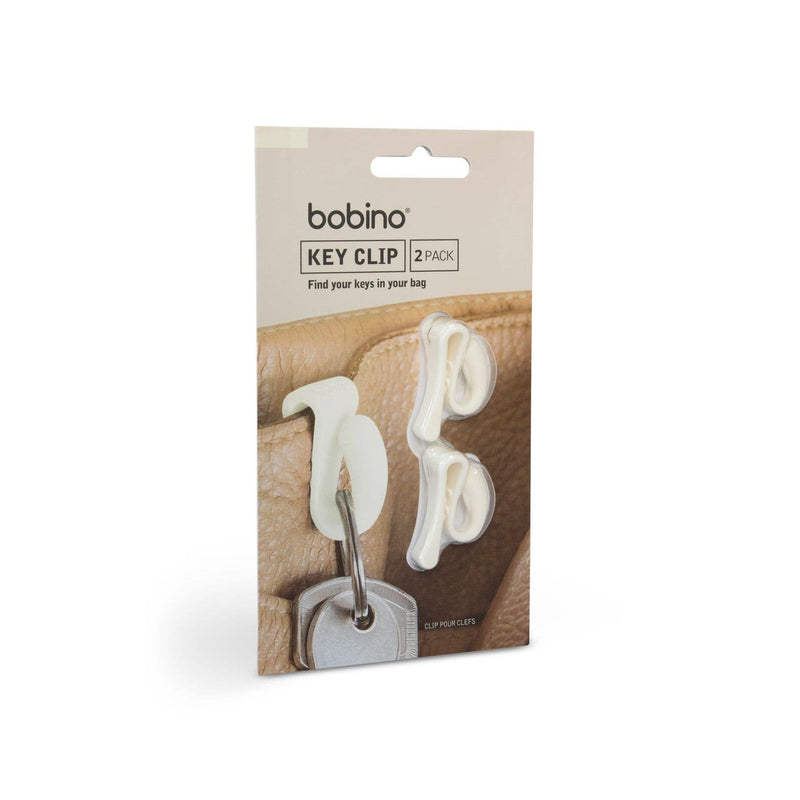 Key Clip, 2 Pack in Cream