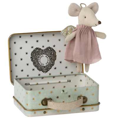 Maileg, Angel Mouse in Suitcase