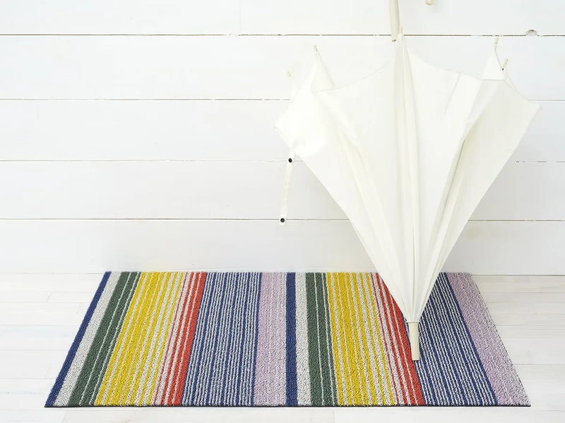 Floor Mat - Pop Stripe Shag in Multi