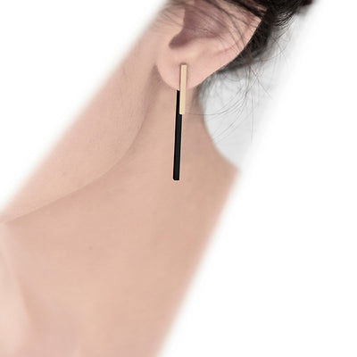 Forty-Sixty Ear Jackets, Gold + Black