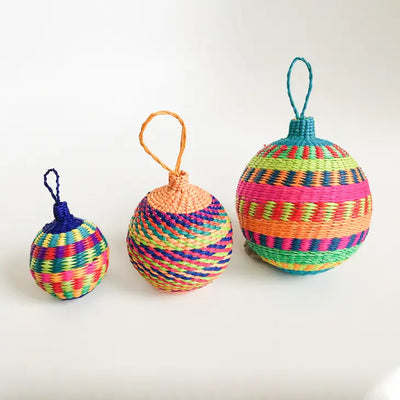 Noel Large Ball Holiday Ornaments, Fair Trade Made