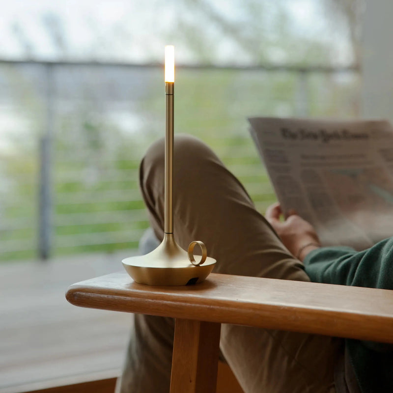 Portable Lamp in Gold